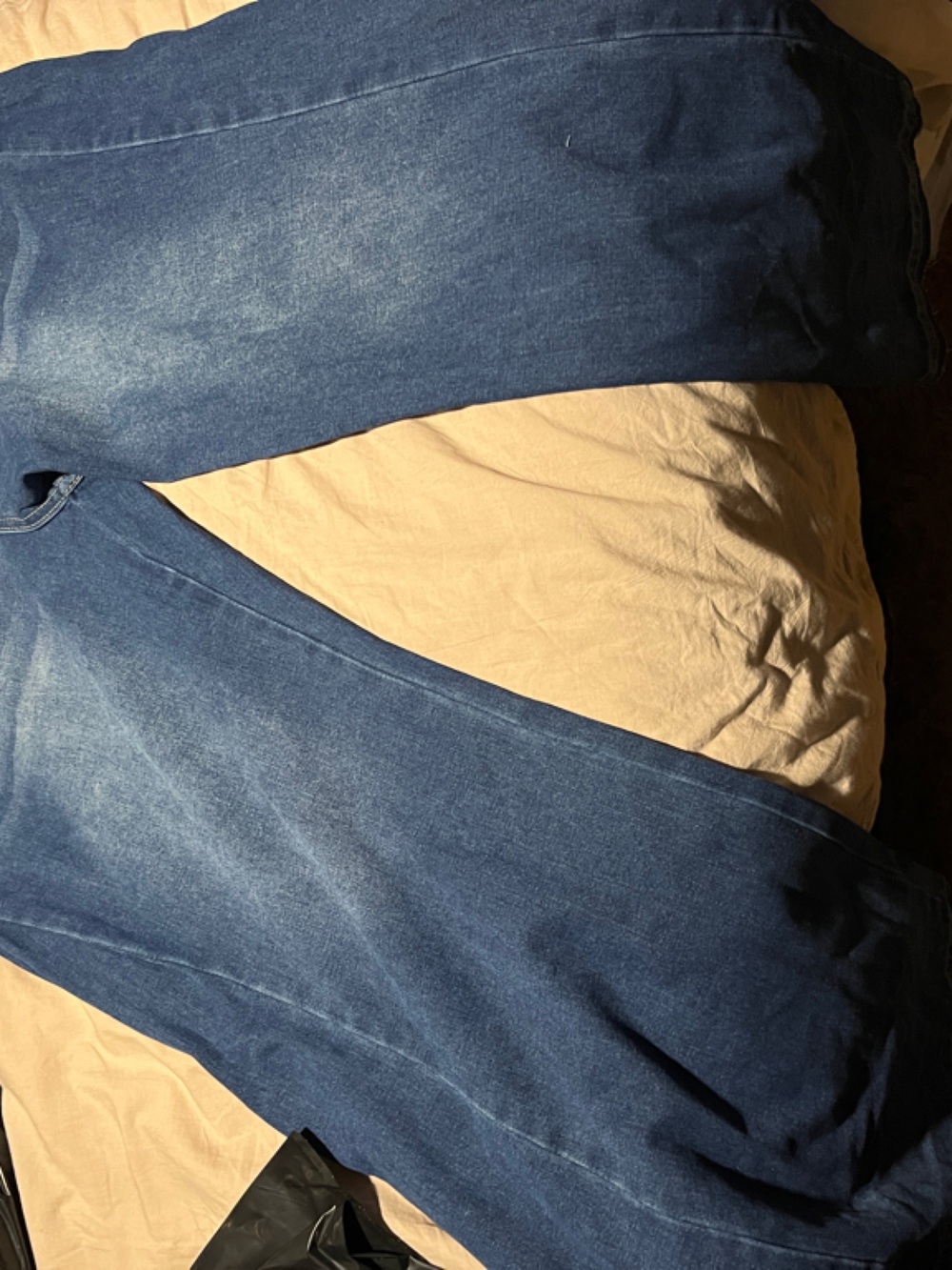 High-Rise Dark Blue Wide-Leg Jeans for Women